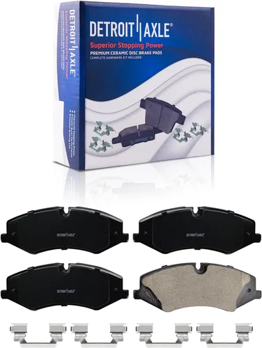 Vista 105 de Detroit Axle - Kit de freno delantero para Dodge Ram 1500 Durango Dakota Chrysler Aspen Dakota Driver Side Disco Freno Pinza de freno de cerámica
