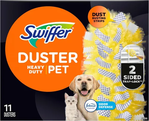 Vista 17 de Swiffer Recambios para plumeros resistentes para mascotas, plumeros multisuperficie 360 con protección contra olores Febreze, 11