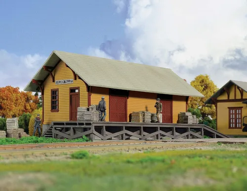 Vista 8 de Walthers Cornerstone Serie Kit HO Scale 2-Stall Motor House & Accesorios