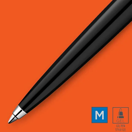Vista 3 de Parker Jotter Originals - Bolígrafo de gel, acabado negro retro de los años 90, punta media (0.028 in), tinta azul, 1 unidad