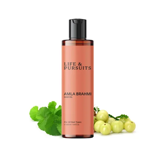 Vista 8 de Life & Pursuits Amla Brahmi - Aceite para el cabello, 3.4 onzas líquidas, aceite ayurvédico para cabello y cuero cabelludo para raíces débiles