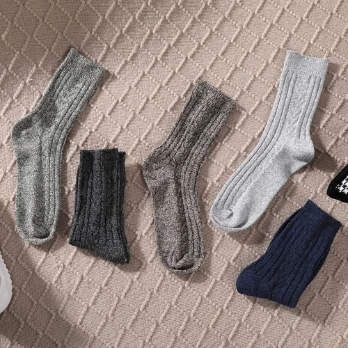 Vista 2 de Nimalpal 5 Pairs Wool Socks - Wool Socks for Women Men Boot Socks Hiking Socks , Thick Knit Warm Long Socks