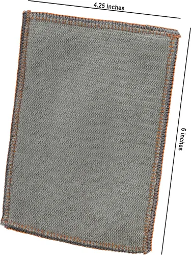 Vista 6 de Redecker Paño de Fregado de Cobre Tejido de 2 Capas y Toallita de Limpieza de Microfibra – Superficie Dual, Antiarañazos, Reutilizable y Lavable a