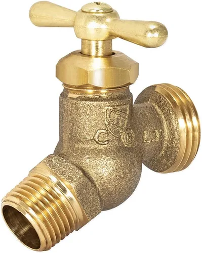 Vista 3 de Eastman Babero de manguera sin torceduras macho, conexión MIP de 1/2 pulgada, accesorio de plomería de latón, 20205