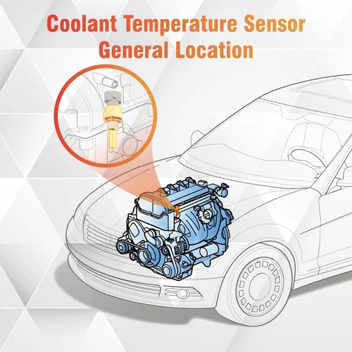 Vista 4 de 13627580635 Sensor de temperatura del refrigerante compatible con 330e 330i 335i 340i 430i 440i 535i 640i 745e 750i M2 M4 M440i X1 X3 X5 X6 X7