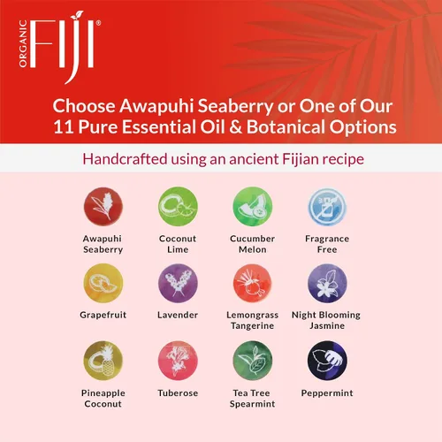 Vista 8 de Barra de jabón Coco Fiji para cara y cuerpo infundida con aceite de coco orgánico, Awapuhi Seaberry, aceite esencial, jabón natural para hidratar