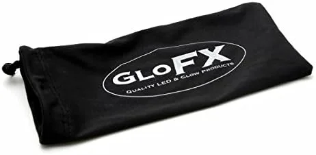 Vista 6 de Gafas negras con efecto caleidoscopio GloFX, difracción prisma arcoiris