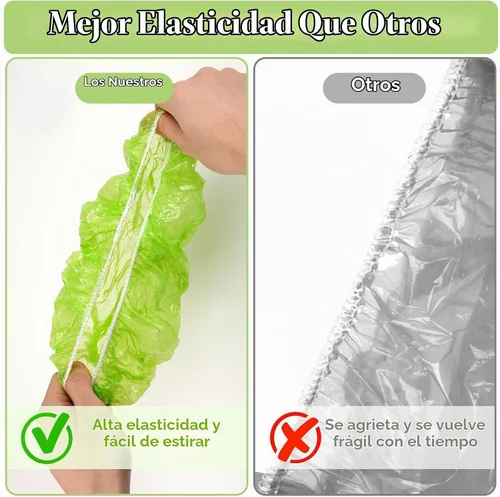 Vista 5 de Reastar - Cubierta para cuenco a prueba de pan, tapa de ducha de plástico, 6/8/10 pulgadas 60 Pcs, Elastic and Reusable, Keep Food Fresh, Fits