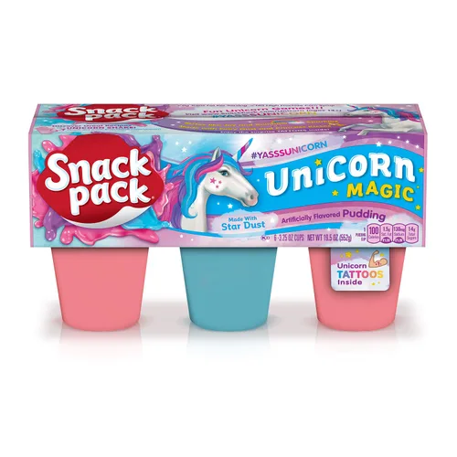 Vista 10 de SNACK Pack Dragon Treasure - Vasos de pudín saborizado.