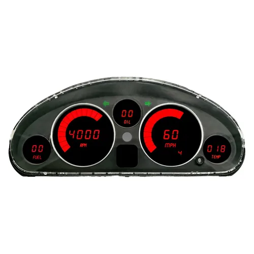 Vista 2 de Panel de medidor de repuesto digital LED compatible con Mazda Miata 90-98 Clúster de manómetro de repuesto directo (azul)