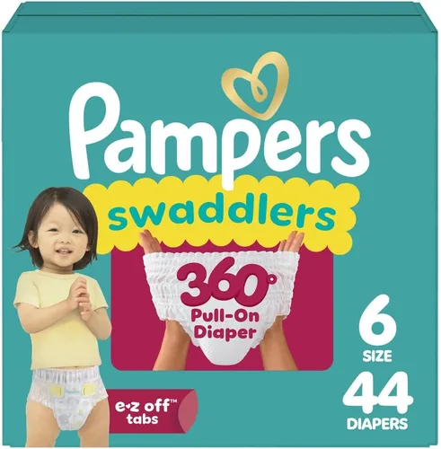 Vista 33 de Pañales Pampers - Swaddlers 360° - Talla 3, 70 unidades, hasta 100% de protección contra fugas, ajuste cómodo y seco, diseñado para cambios fáciles