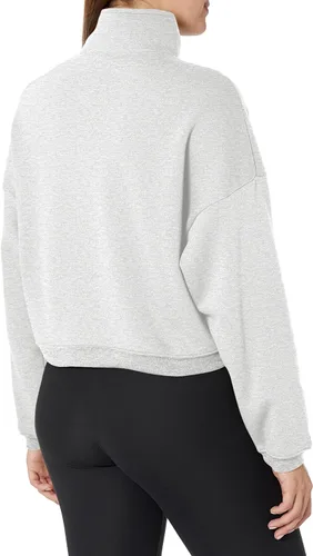 Vista 2 de Bella Canvas Sudadera corta con cremallera de 12 para mujer, Athletic Heather