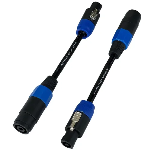 Vista 4 de CNCESS CESS-273 Speakon Mono Bridge Cable adaptador de modo de puente, paquete de 2