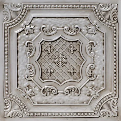 Vista 25 de DCT04 Elizabelthan Shield - Azulejo de techo de PVC de 2 x 2 pies (cubiertas / 200 pies cuadrados), gris pardo antiguo, 50 piezas Antique taupe