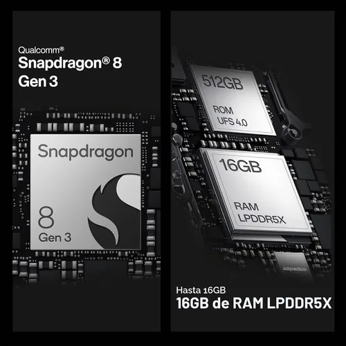 Vista 3 de OnePlus 12 teléfonos Android desbloqueados: teléfono Snapdragon 8 Gen 3 con 16 GB de RAM, cámara Hasselblad, SIM dual, pantalla ProXDR de 2K 120Hz