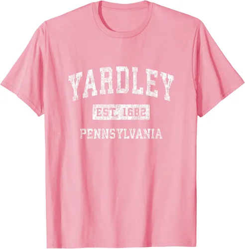 Vista 77 de Yardley Pennsylvania PA - Camiseta de manga corta, diseño deportivo