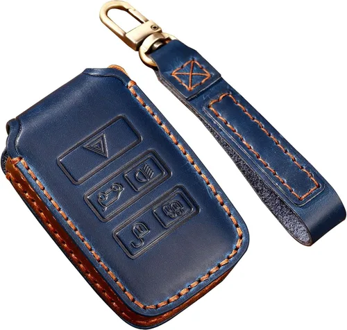 Vista 11 de SANRILY Funda inteligente para llave Land Rover sin llave, funda suave de protección completa, Negro