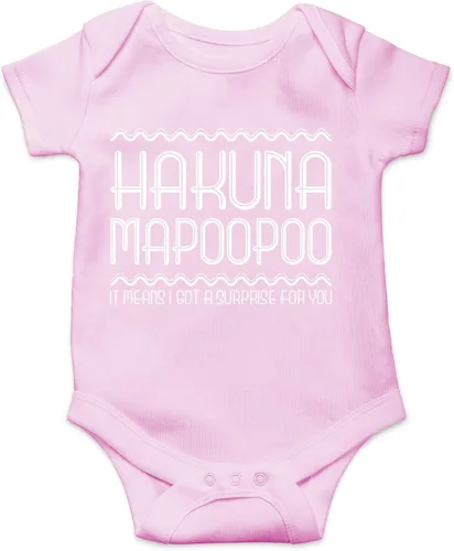 Vista 5 de CBTwear Hakuna Mapoopoo - Ropa de bebé - Divertidos trajes para recién nacidos para niños y niñas