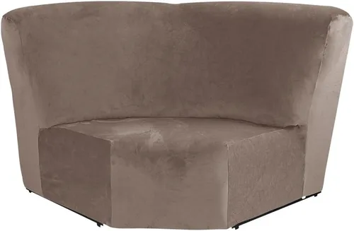 Vista 18 de Funda de terciopelo para sofá esquinero, 1 pieza adicional para asiento esquinero, protector para sofá reclinable en forma de L, decoración
