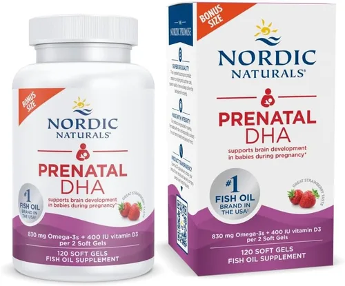 Vista 9 de Nordic Naturals – DHA prenatal, ayuda al desarrollo del cerebro en bebés durante el embarazo y lactancia, 90 cápsulas de gel suave., No