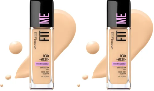 Vista 11 de Maybelline Fit Me Dewy + base líquida suave de maquillaje, Mocha, 1 unidad (el empaque puede variar)