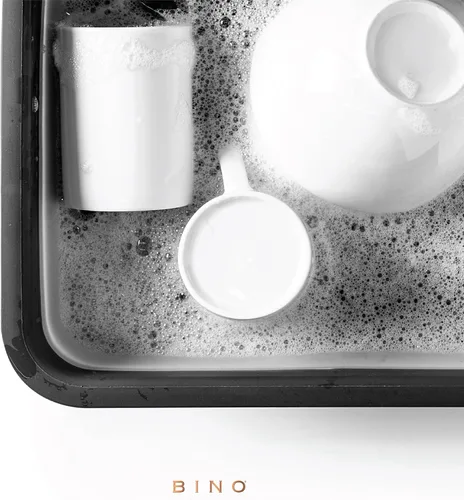 Vista 7 de BINO Lavabo plegable – Gris Tina portátil Cocina Camping Fregadero Artículos esenciales para el hogar Viaje de bebé Plato plegable