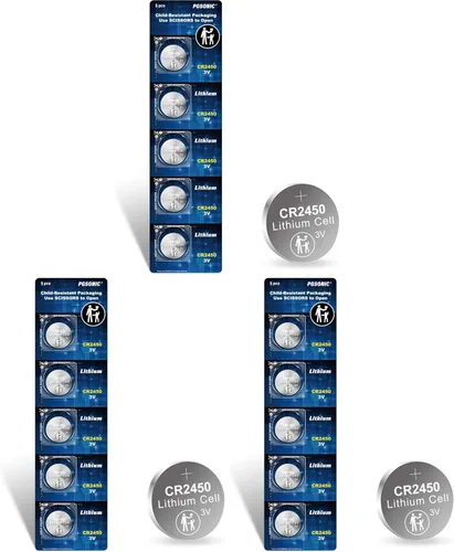 Vista 8 de PGSONIC Batería de litio CR2450 3V (5pcs)