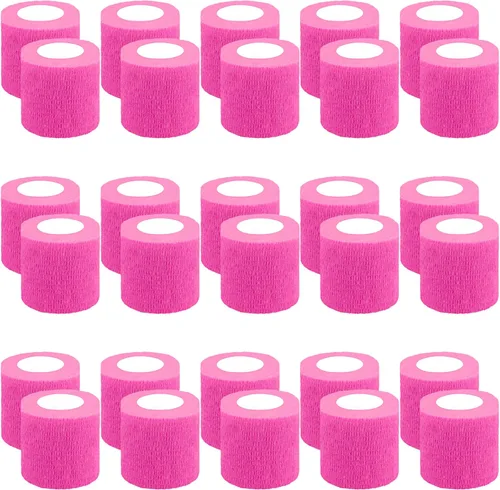 Vista 16 de BQTQ 30 rollos de vendajes autoadhesivos de 3 pulgadas, vendajes autoadhesivos de 3 pulgadas, vendaje elástico para esguinces de hinchazón de muñeca