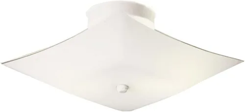 Vista 13 de Design House 501619 Lámpara de techo tradicional de 2 luces para interior con montaje semiempotrado ajustable, vidrio esmerilado para dormitorio