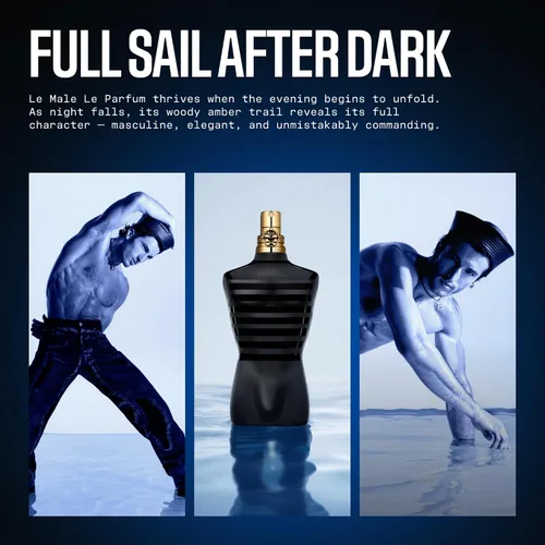Vista 6 de Jean Paul Gaultier Le Male Le Parfum EDP Intense Spray Hombres Amber Woody Eau de Parfum Intense for Men Fragrance - Cardamom, Lavender & Iris