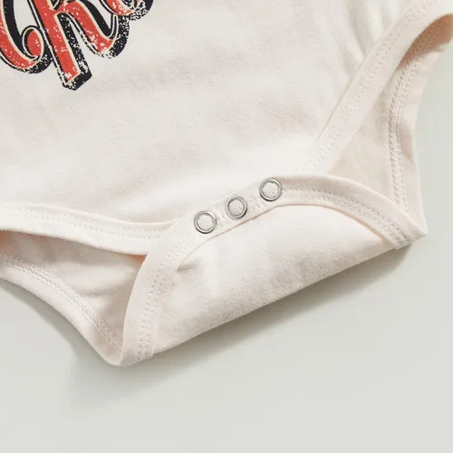 Vista 6 de SAYOO Body Occidental para Bebés Niñas y Niños, Ropa de Vaquero Country Vaquera Divertido Adorable Creeper de Una Pieza Body para Bebés
