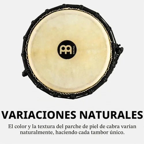 Vista 7 de Meinl Percussion Tambor Djembe 8" x 15.75" - NO HECHO EN CHINA Artefacto