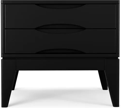 Vista 7 de SIMPLIHOME Harper - Mesa auxiliar rectangular de madera maciza de 22 Negro