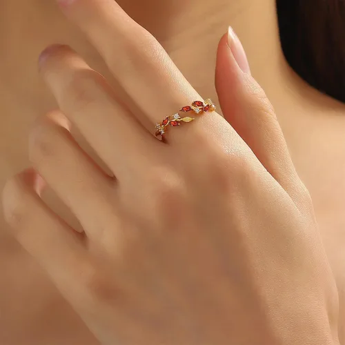 Vista 2 de Anillos delicados abiertos y ajustables para mujer, anillos apilables delicados para mujer