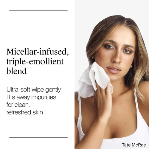 Vista 3 de Neutrogena Toallita de limpieza facial individual, toallitas faciales diarias para eliminar la suciedad, aceite, maquillaje y máscara impermeable