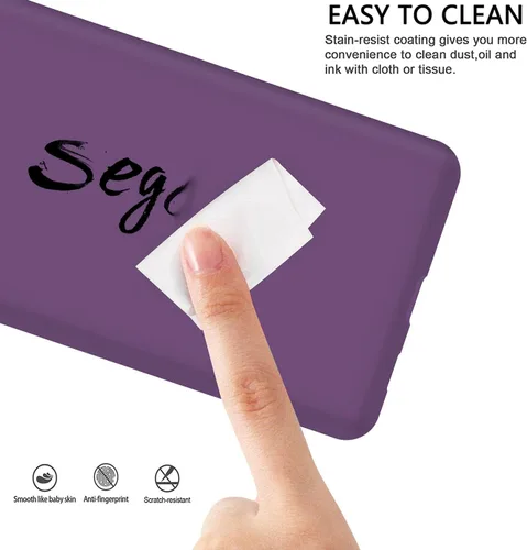 Vista 4 de Funda diseñada para Galaxy S21 FE, silicona líquida de goma a prueba de golpes, forro de tela de microfibra suave, compatible con Galaxy S21 FE