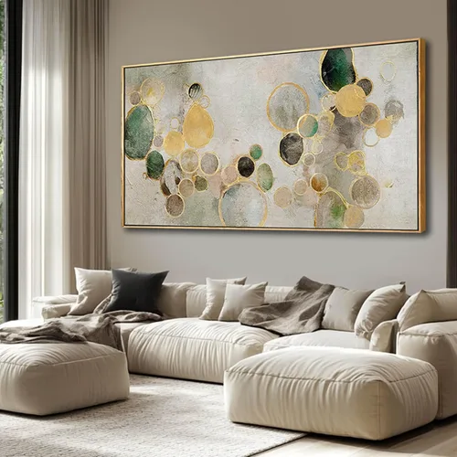Vista 10 de Decoración de pared para dormitorio, 3 paneles, estampado de bosque brumoso con salida del sol, arte de pared para sala de estar, baño, lienzo