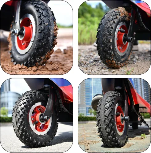 Vista 6 de Tubo interior y neumático 200x50, tubo de neumático de scooter 8x2 Repuesto para scooters eléctricos Razor E100, E150, E200, Dune Buggy, alto