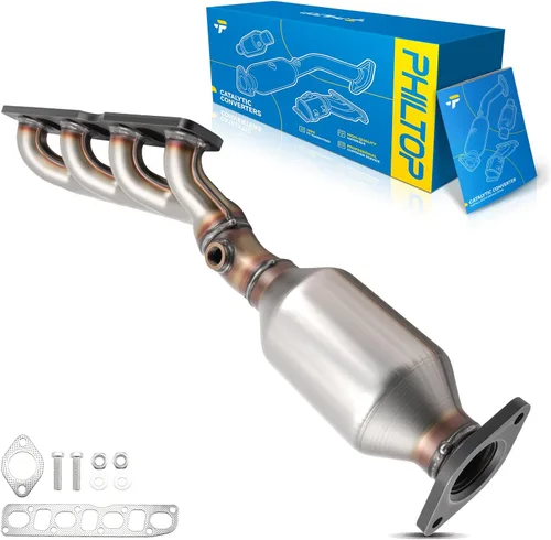 Vista 77 de PHILTOP Convertidor Catalítico de Ajuste Directo para Murano 2009 2010 2011 2012 2013 2014 3.5L, Cáscara de Acero Inoxidable Aluminio 203-1010