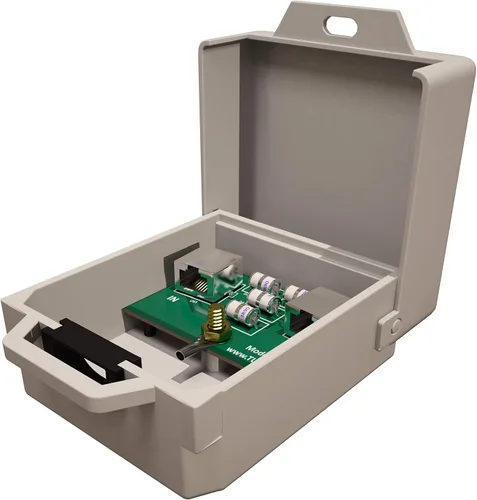 Vista 2 de Protector contra sobretensiones Ethernet para exteriores (paquete de 10) PoE+ Gigabit TP303x10 High PoE++ capacity and rated for waterproof