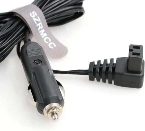 Vista 2 de SZRMCC Cable de encendedor de cigarrillos de 12 V CC, enchufe de cable de 2 pines, caja fría, mini cable de extensión de repuesto para nevera