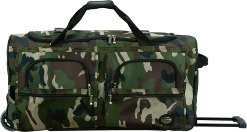Vista 16 de Rockland Rolling Duffel Bag, Black, 22" Negro (Blackdot)