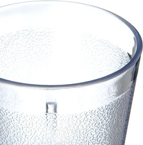 Vista 3 de Vasos de plástico apilables resistentes a rotura Carlisle 5501-8154 , Transparente, 1
