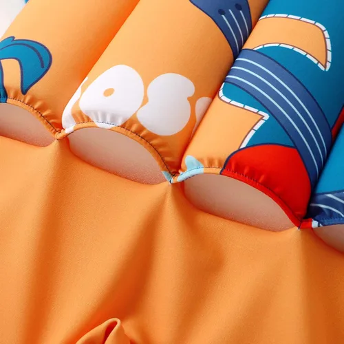 Vista 6 de Traje de baño para niños de 6 meses a 4 años de verano flotante con flotabilidad ajustable para bebé, niño y niña, traje de baño flotante para nadar