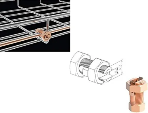 Vista 27 de Kable Kontrol Soporte de piso lateral de 2 pulgadas – Soporte de bandeja de cable de malla de alambre – Bandeja de malla de alambre Cesta de cables