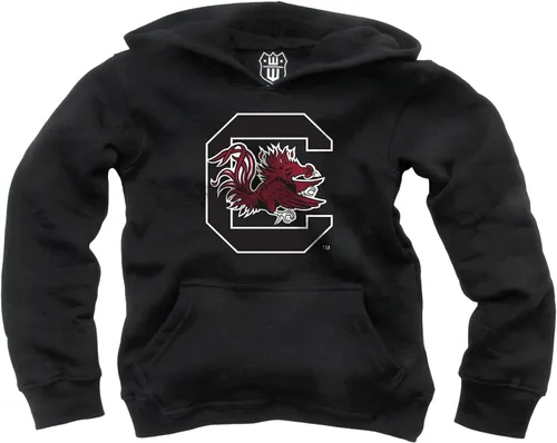 Vista 9 de Wes and Willy Sudadera con capucha de algodón orgánico con logotipo de equipo universitario