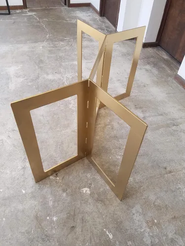 Vista 7 de Base de mesa de metal, estilo de barra plana, cualquier