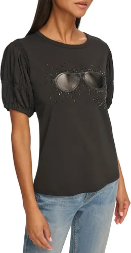 Vista 2 de Karl Lagerfeld Paris Top Logo Casual Sunglass para mujer
