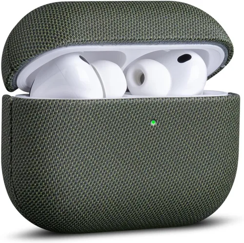 Vista 29 de Haobobro Funda de piel para AirPods Pro 3, piel seleccionada respetuosa con la piel, con textura de fibra de carbono, hecha a mano, funda rígida