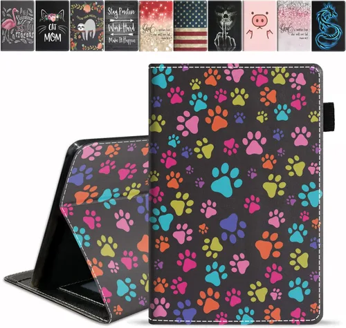 Vista 11 de Funda para tableta Amazon Fire HD 10/Fire HD 10 Plus (11ª generación, versión 2021), con cita inspiradora de «Be a Flamingo in a Flock», funda